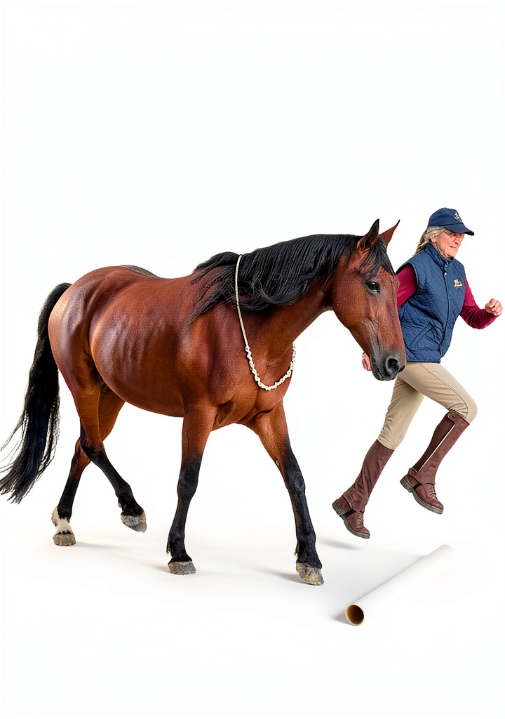 Horse owner reading the Equine Medicine Kindle Book on a tablet in a stable