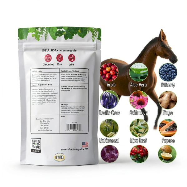 Silver Lining Herbs Infla-Aid Horse Anti-Inflammatory 1 lb 60 Servings-2